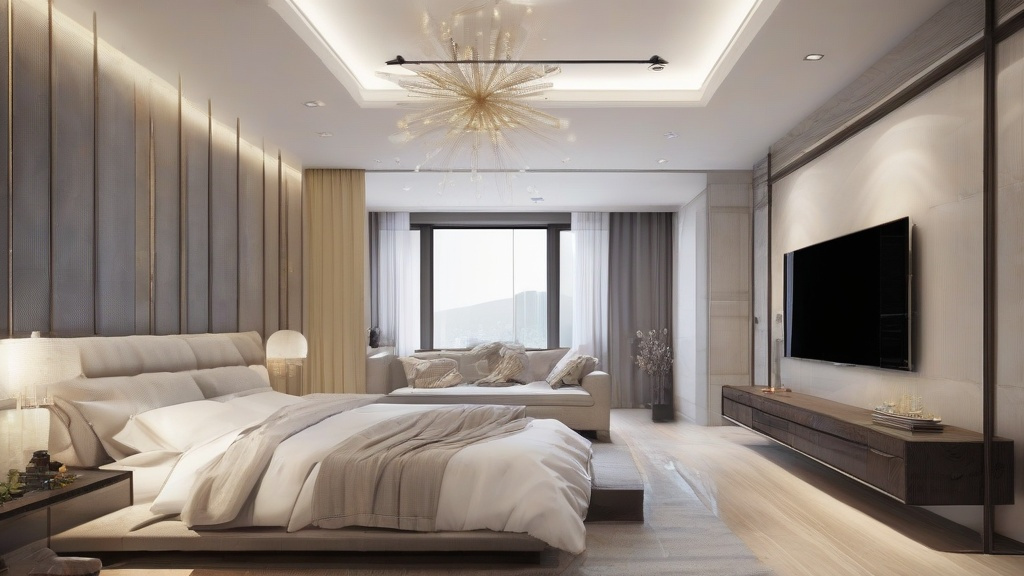 新中式卧室装修指南：地板与照明的艺术融合